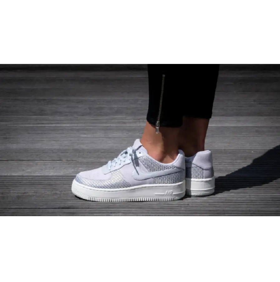 Giày Nike Air Force 1 Upstep Premium ‘Metallic Platinum’ 917590-001 - Ảnh 5