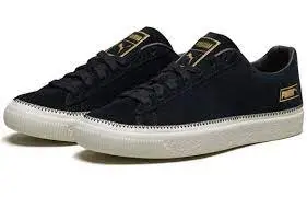 Giày Puma Suede Trim 'Black White' 369639-01 - Ảnh 5