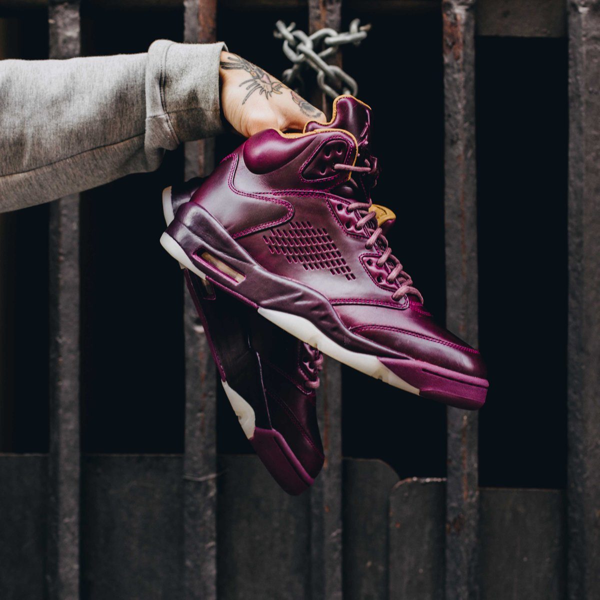 Giày Nike Jordan 5 Retro Premium 'Wine' 881432-612 - Ảnh 3