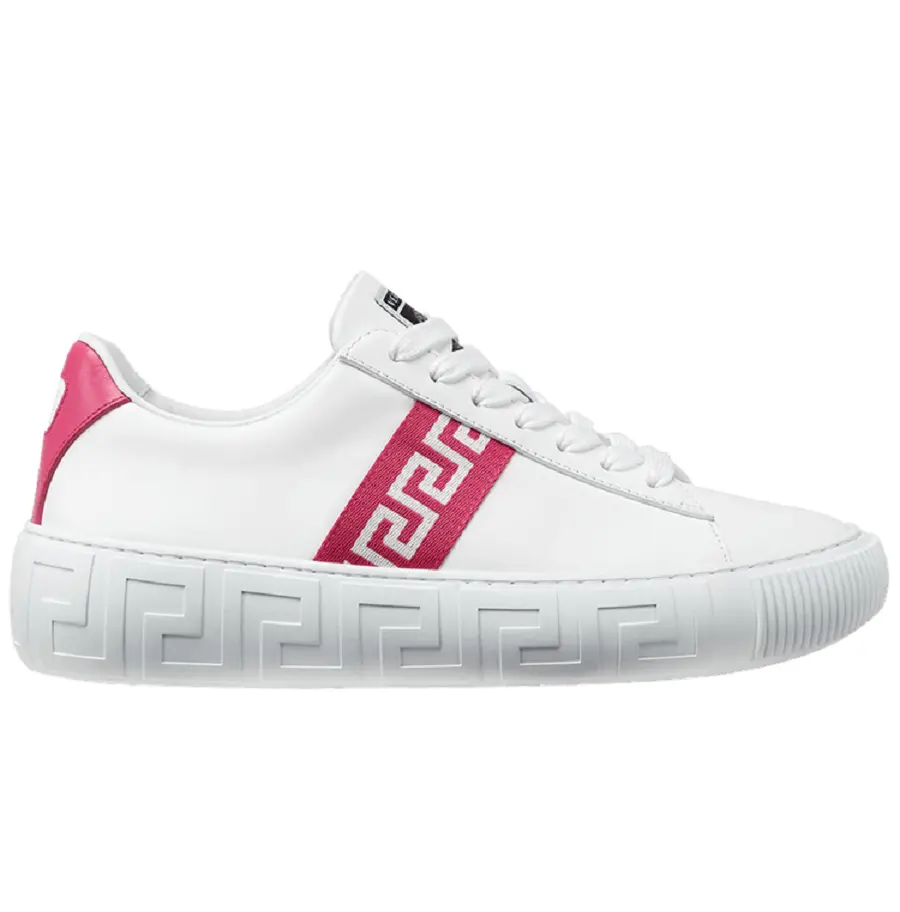 Giày Versace Wmns Greca 'White Pink' DST644D-1A00775-2W090