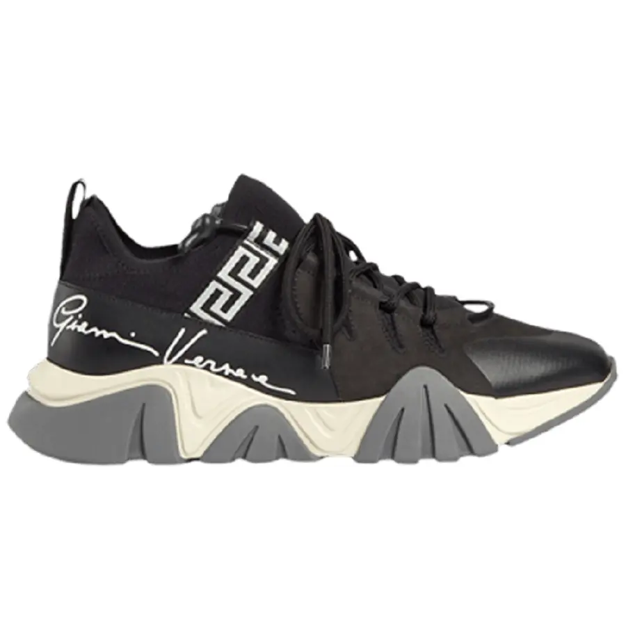 Giày Versace Squalo Knit Trainer 'Black' DSU8007-DCL5G-D4101