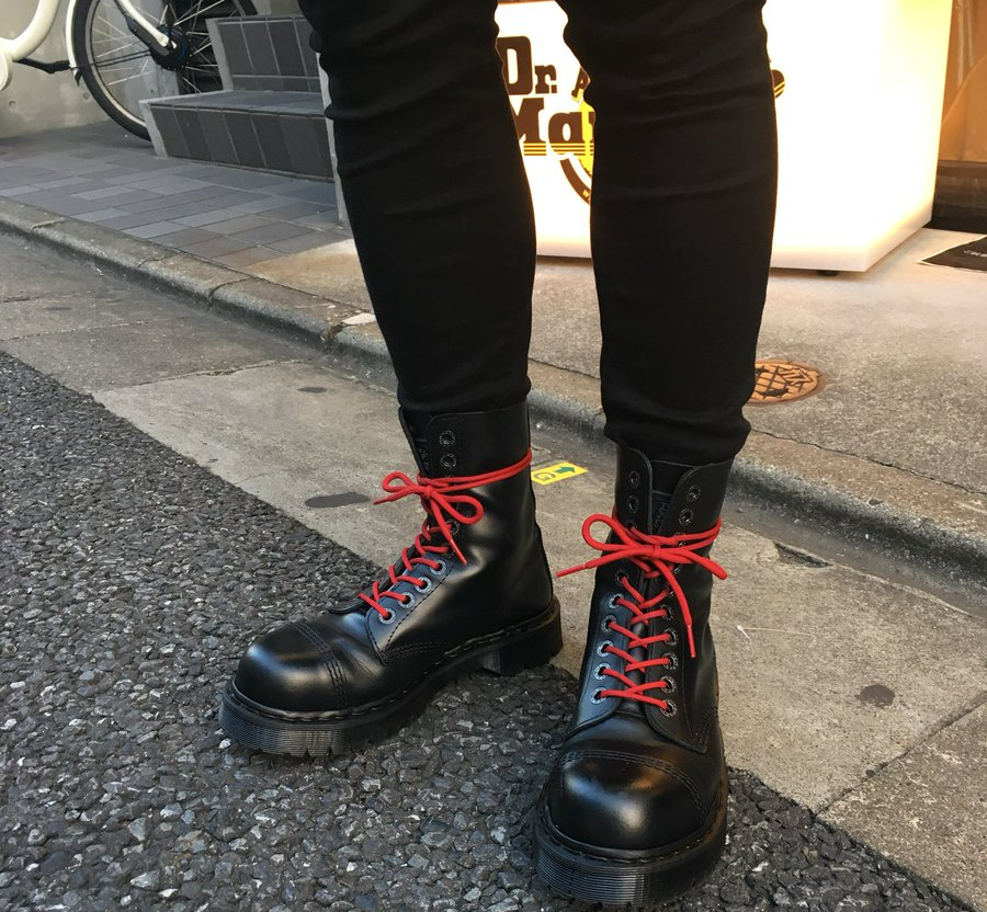 Giày Dr. Martens 1460 Contrast Stitch Ankle Boots 'Red' 25827001 - Ảnh 4