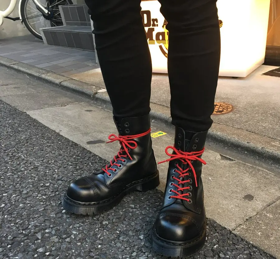 Giày Dr. Martens 1460 Contrast Stitch Ankle Boots 'Red' 25827001 - Ảnh 4