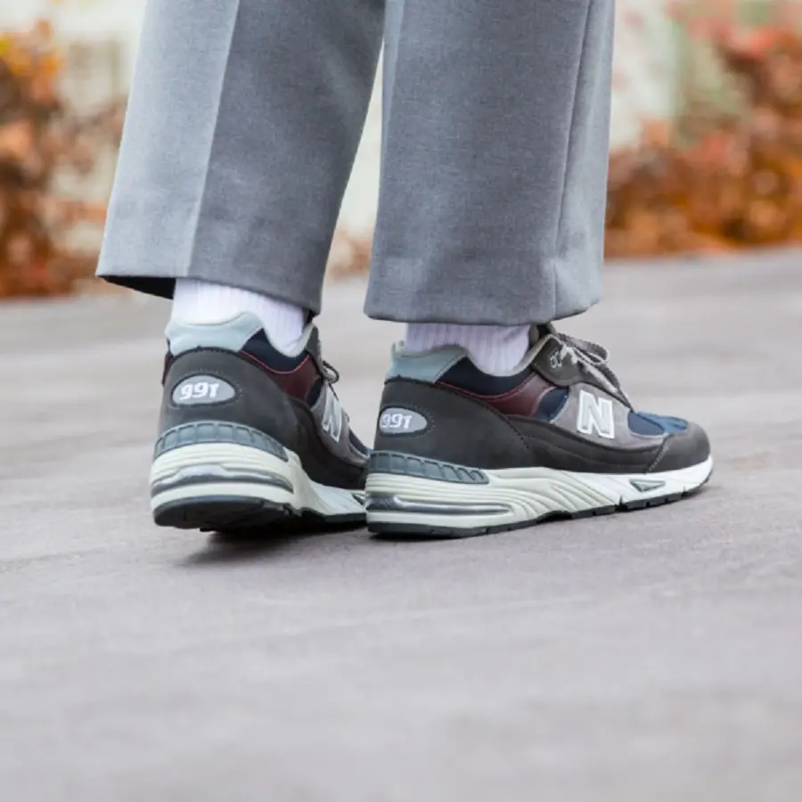 Giày New Balance 991 Made In England ‘Grey Blue’ M991SGN - Ảnh 3