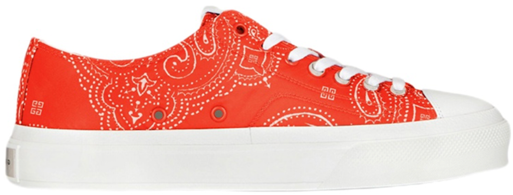Giày Givenchy With Bandana Printed Canvas 'Red White' BH0050H0ZF-616
