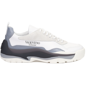 Giày Valentino Gumboy Sneaker Leather 'Silver' WY2S0B17MQBN77