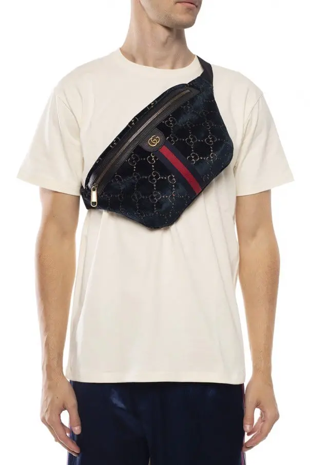 Túi Gucci Belt Bag Web Stripe 'Navy Blue' 574968-GZ8BT-4169 - Ảnh 3