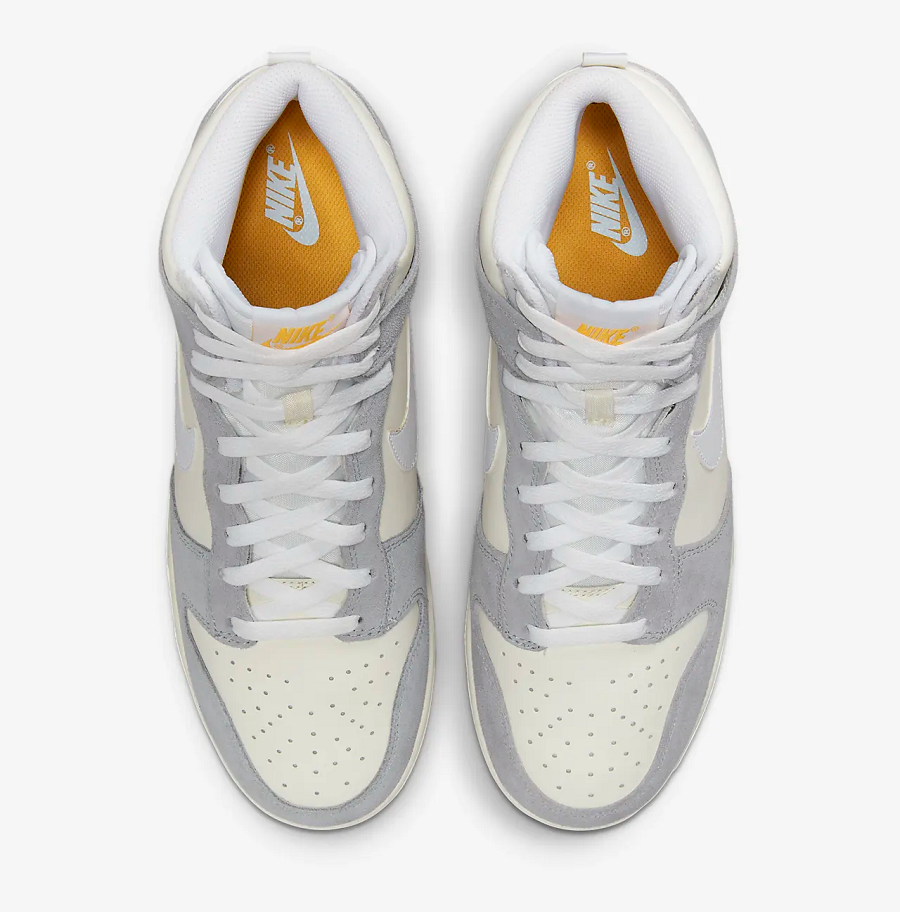 Giày Nike Dunk High Retro Sail Pure Platinum Black White DZ4515-100 - Ảnh 3