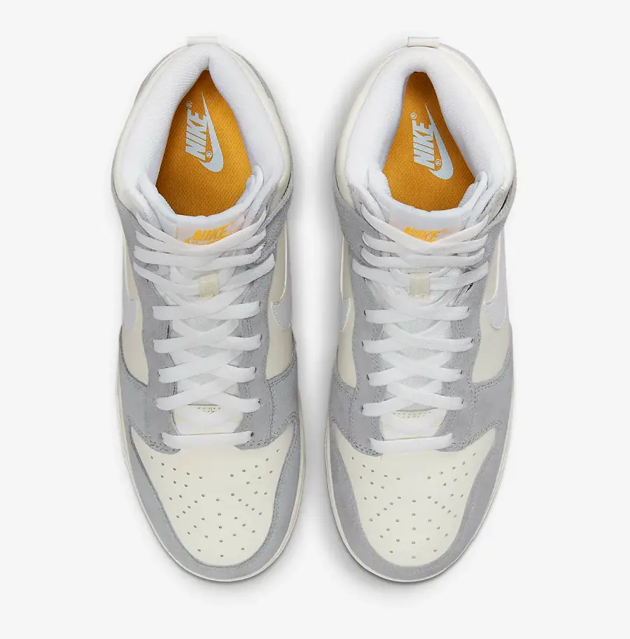 Giày Nike Dunk High Retro Sail Pure Platinum Black White DZ4515-100 - Ảnh 3