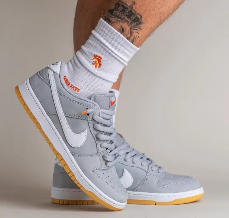 Giày Nike SB Dunk Low ‘Orange Label Grey Gum’ DV5464-001 - Ảnh 6
