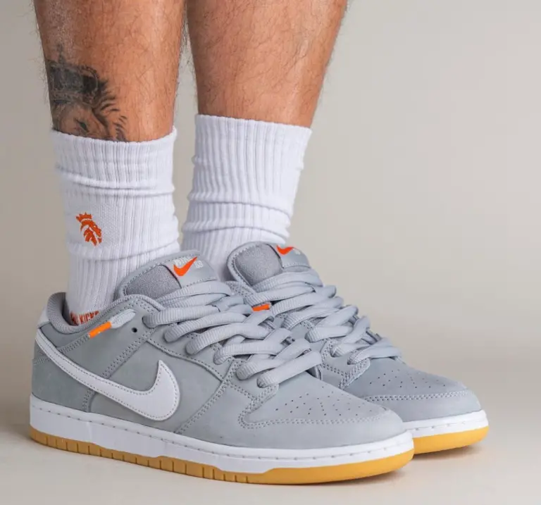 Giày Nike SB Dunk Low ‘Orange Label Grey Gum’ DV5464-001 - Ảnh 7