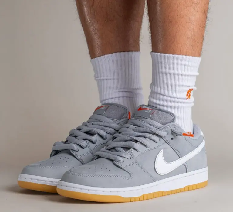 Giày Nike SB Dunk Low ‘Orange Label Grey Gum’ DV5464-001 - Ảnh 8