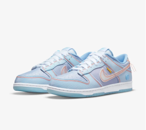 Alternative view of Giày Nike Dunk Low Union Passport Pack Argon 'Light Blue' DJ9649-400