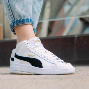 Alternative view of Giày Puma Smash V2 Mid L 'White' 366924-05