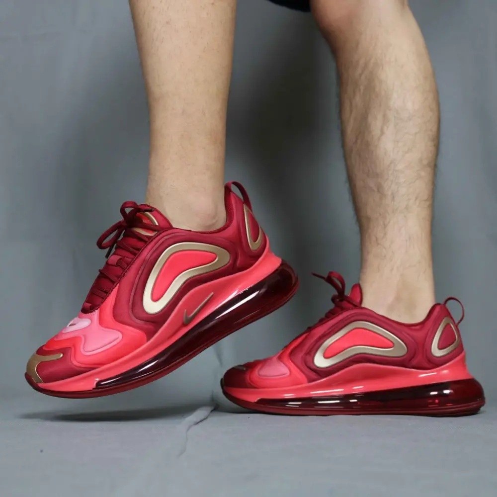 Giày Nike Air Max 720 GS 'Crimson Gold' AQ3195-600 - Ảnh 3