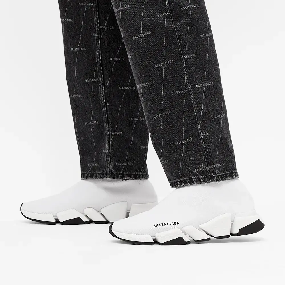 Giày Balenciaga Speed 2.0 White Black 617239W2DB29014 - Ảnh 3