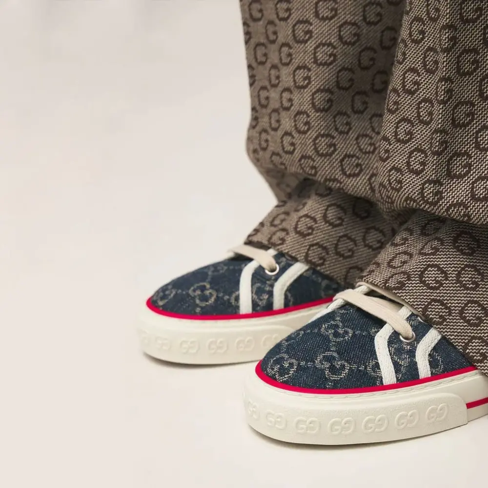 Giày Gucci Wmns Tennis 1977 'Denim' 606110-2KQ10-4463 - Ảnh 3