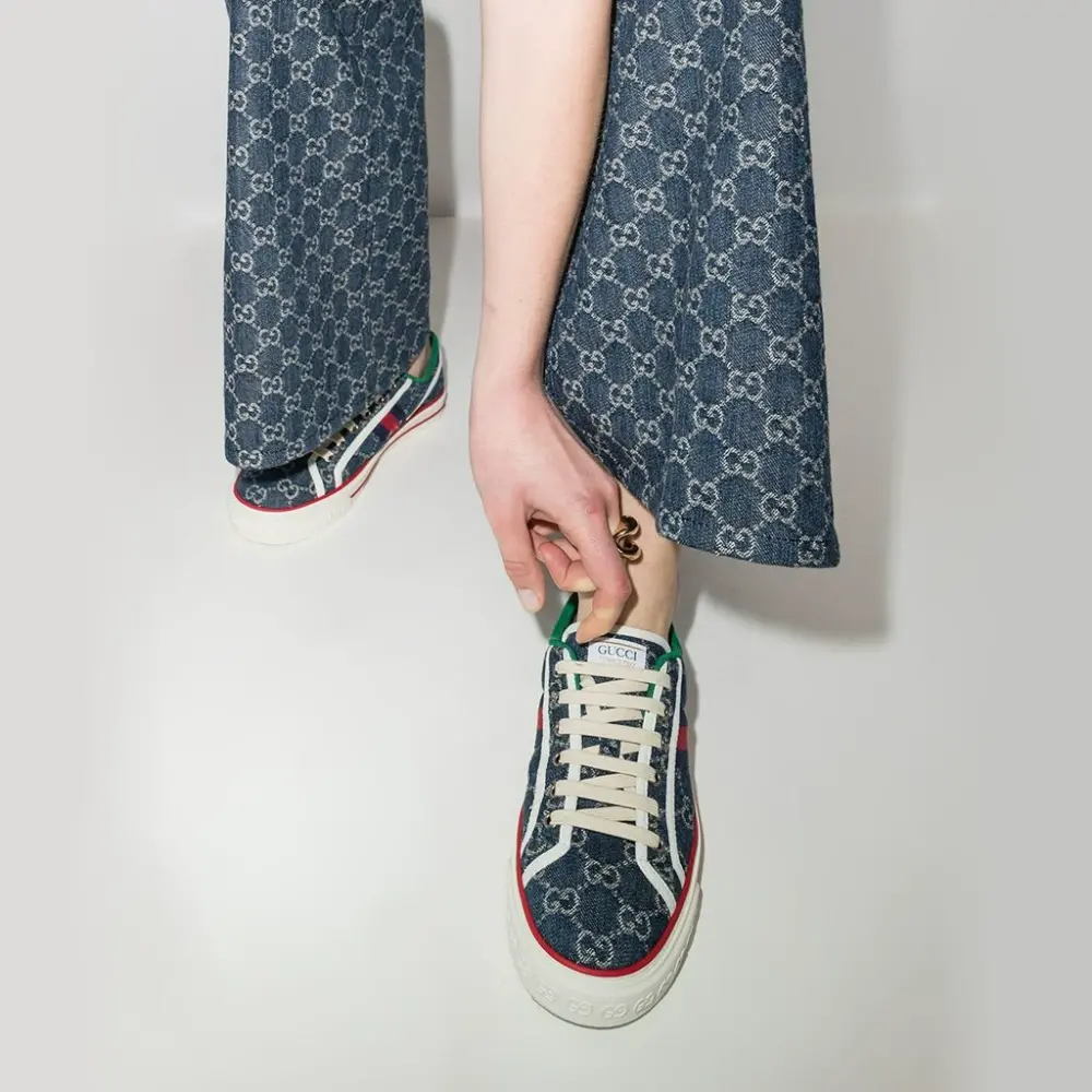 Alternative view of Giày Gucci Wmns Tennis 1977 'Denim' 606110-2KQ10-4463