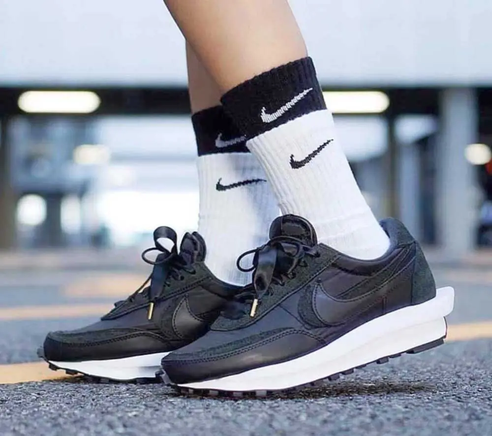 Giày Nike Sacai x LDWaffle 'Black Nylon' BV0073-002 - Ảnh 3