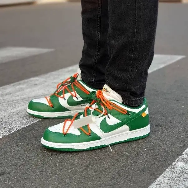 Giày Nike Off White x Dunk Low ‘Pine Green’ CT0856-100 - Ảnh 7