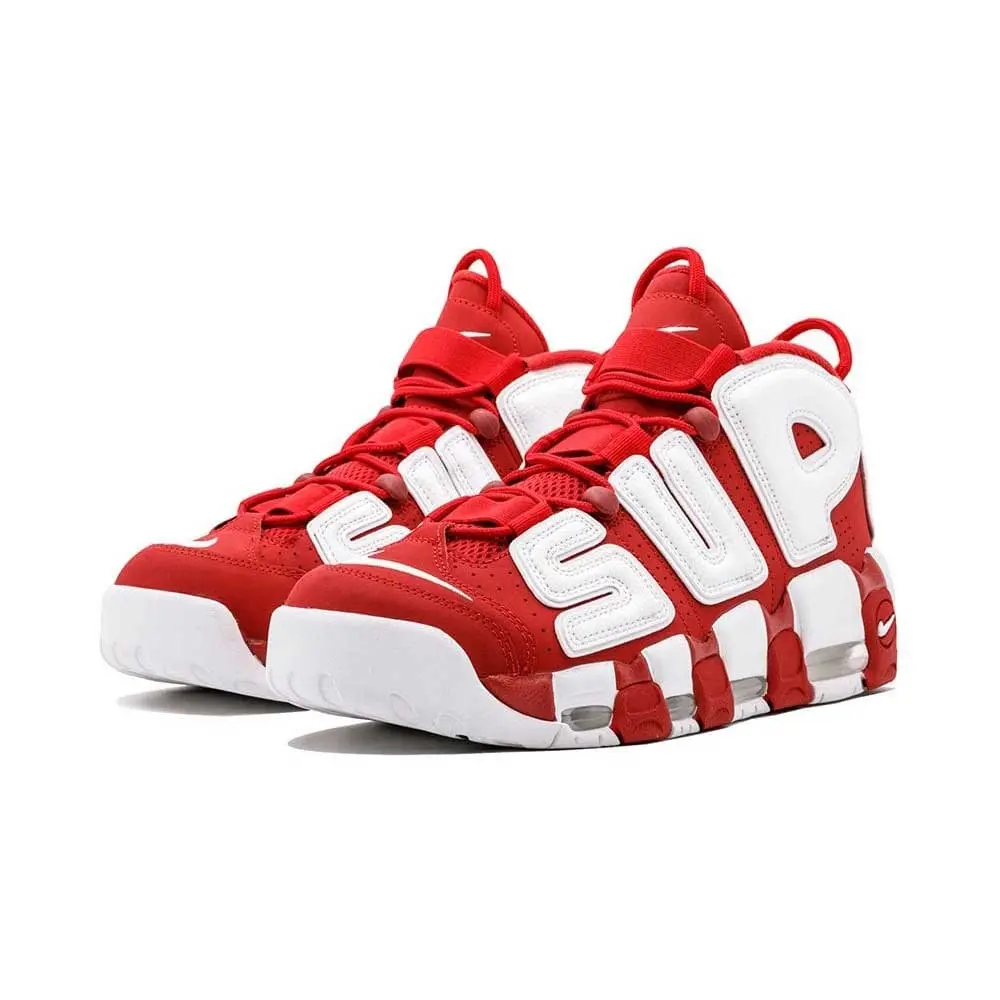 Giày Nike Supreme x Air More Uptempo 'Red' 902290-600 - Ảnh 6