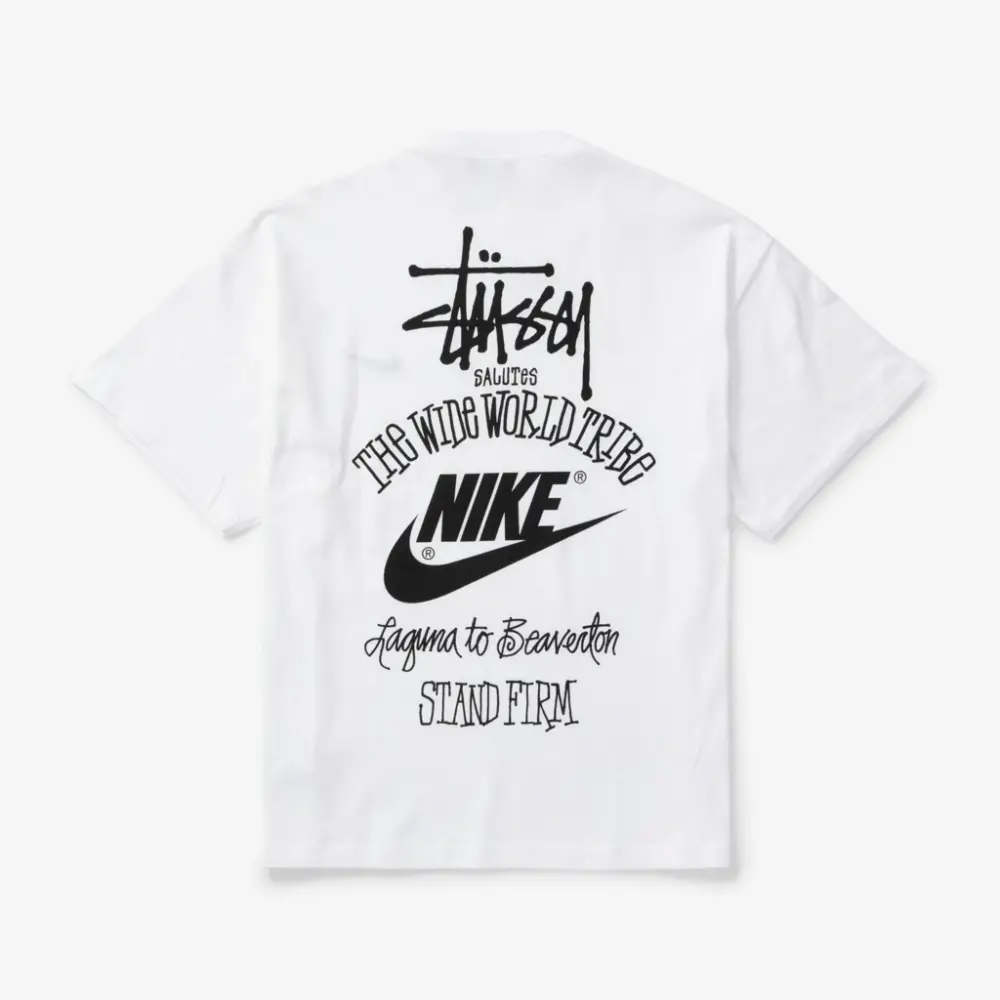Alternative view of Áo Nike Tee 1 x Stüssy 'White Black' DV1774-100