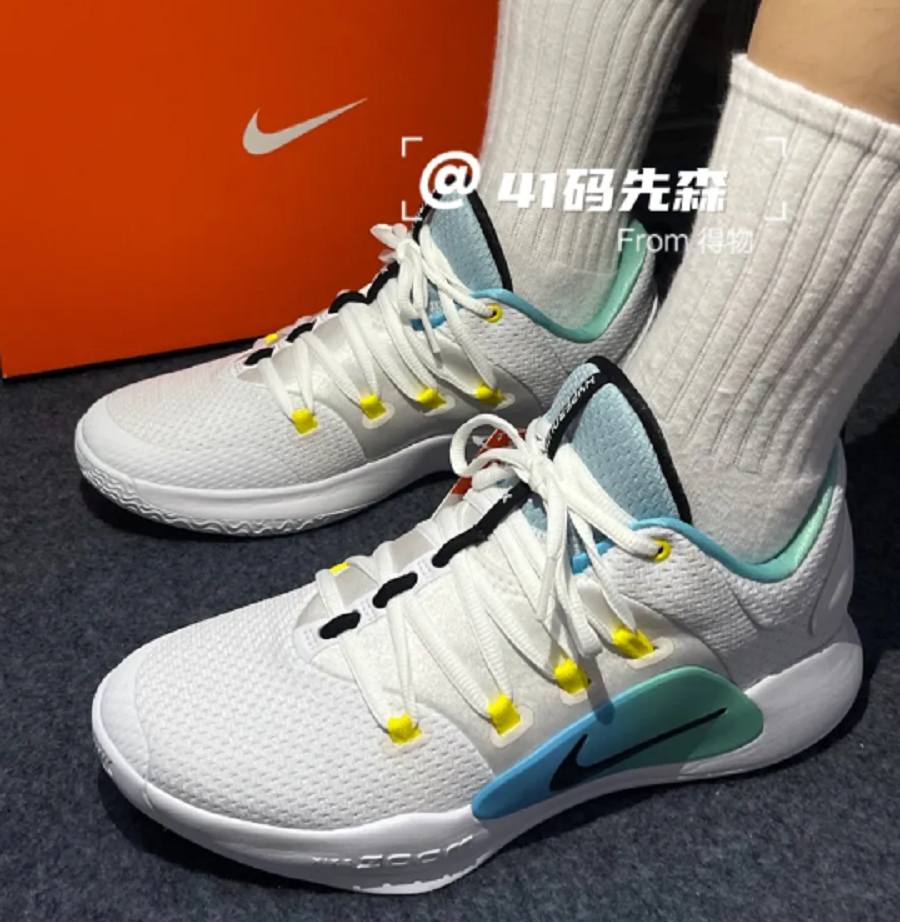 Giày Nike Hyperdunk X Low EP 'White Teal Gradient' FN3441-101 - Ảnh 3