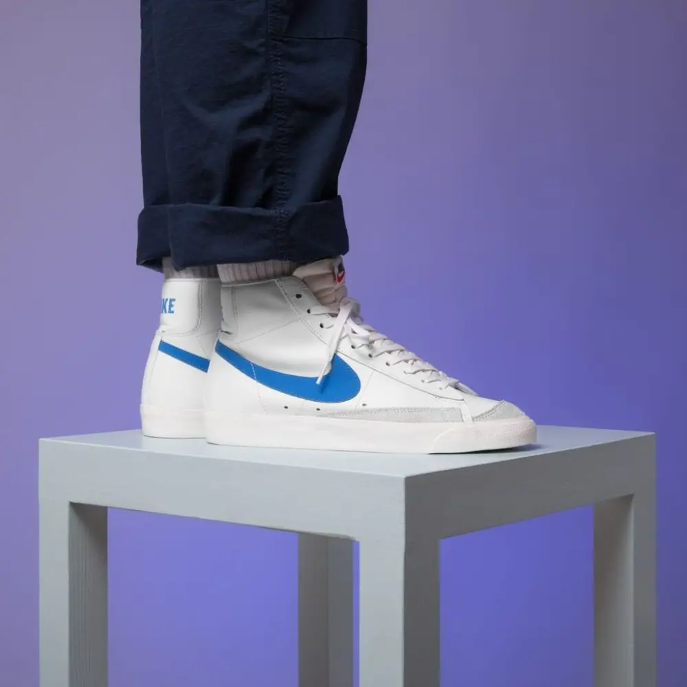Giày Nike Blazer Mid '77 Vintage 'Pacific Blue' BQ6806-400 - Ảnh 7