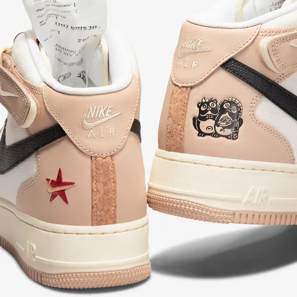 Giày Nike Air Force 1 Mid '07 LX Pale Ivory Shimmer 'Pale Ivory' DX2938-200 - Ảnh 6