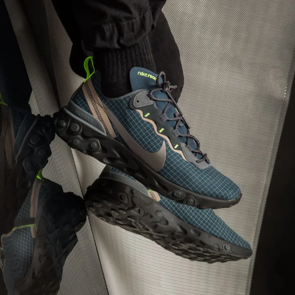 Giày Nike React Element 55 'Grid Armory Navy'' CD1503-400 - Ảnh 4