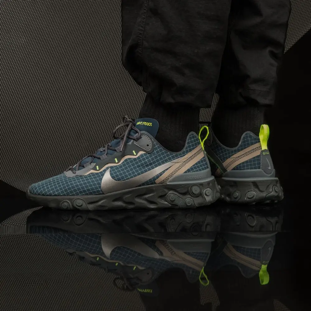 Giày Nike React Element 55 'Grid Armory Navy'' CD1503-400 - Ảnh 5