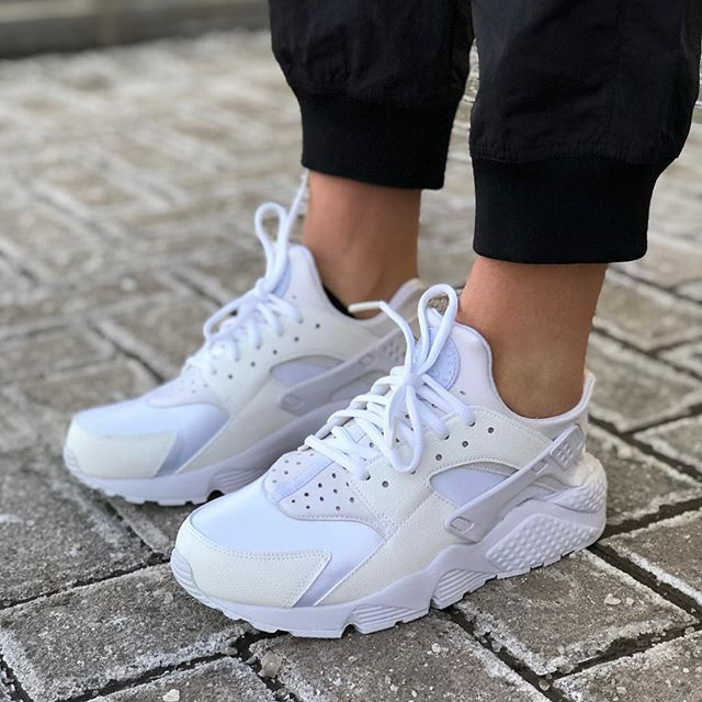 Giày Nike Wmns Air Huarache Run 'Tripple White' 634835-108 - Ảnh 4