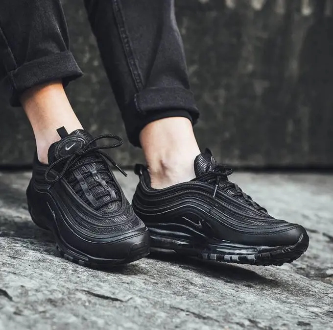 Giày Nike Air Max 97 'Triple Black' 921733-001 - Ảnh 3