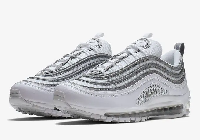 Alternative view of Giày Nike Air Max 97 'White Silver' 921826-105