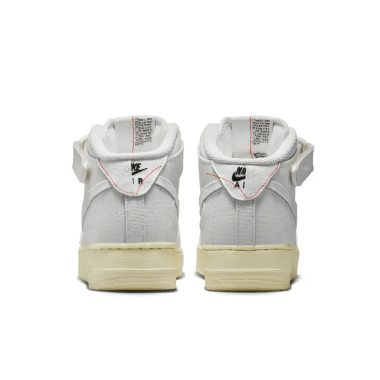 Giày Nike Air Force 1 ’07 Mid ‘White Canvas’ DZ4866-121 - Ảnh 3