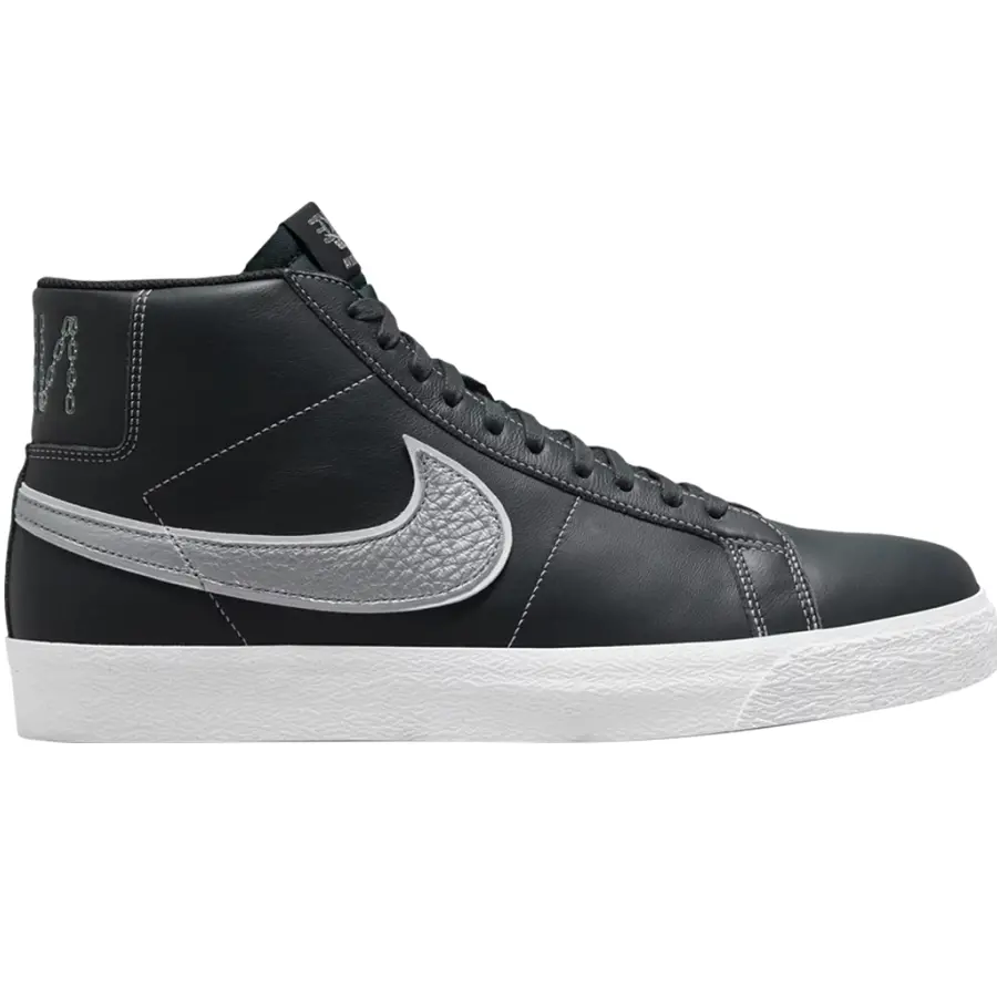 Giày Nike SB Zoom Blazer Mid 'Mason Silva Dark Obsidian Metallic Silver' DZ7260-400