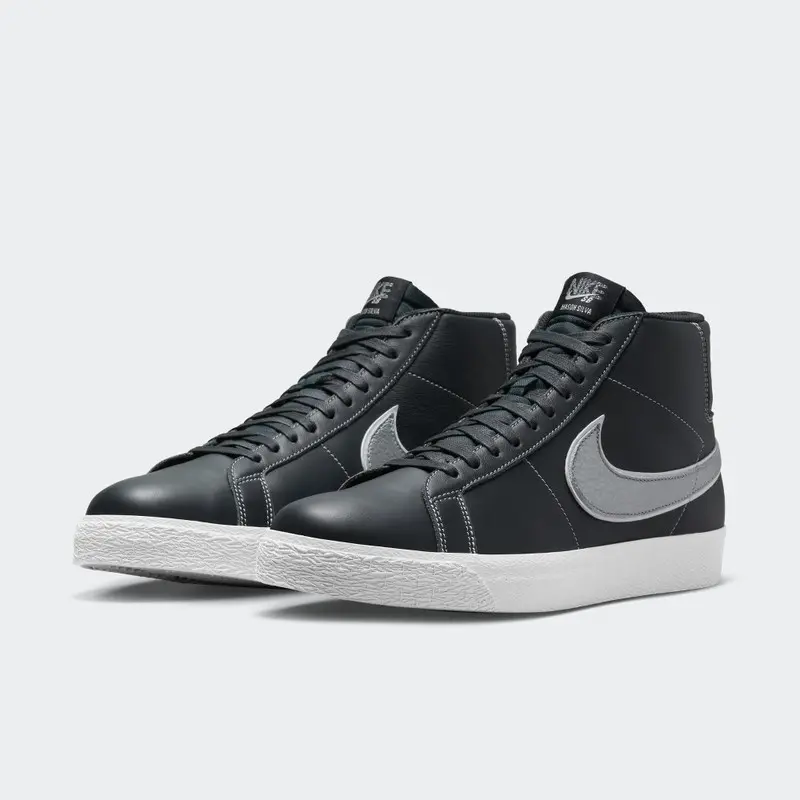 Alternative view of Giày Nike SB Zoom Blazer Mid 'Mason Silva Dark Obsidian Metallic Silver' DZ7260-400
