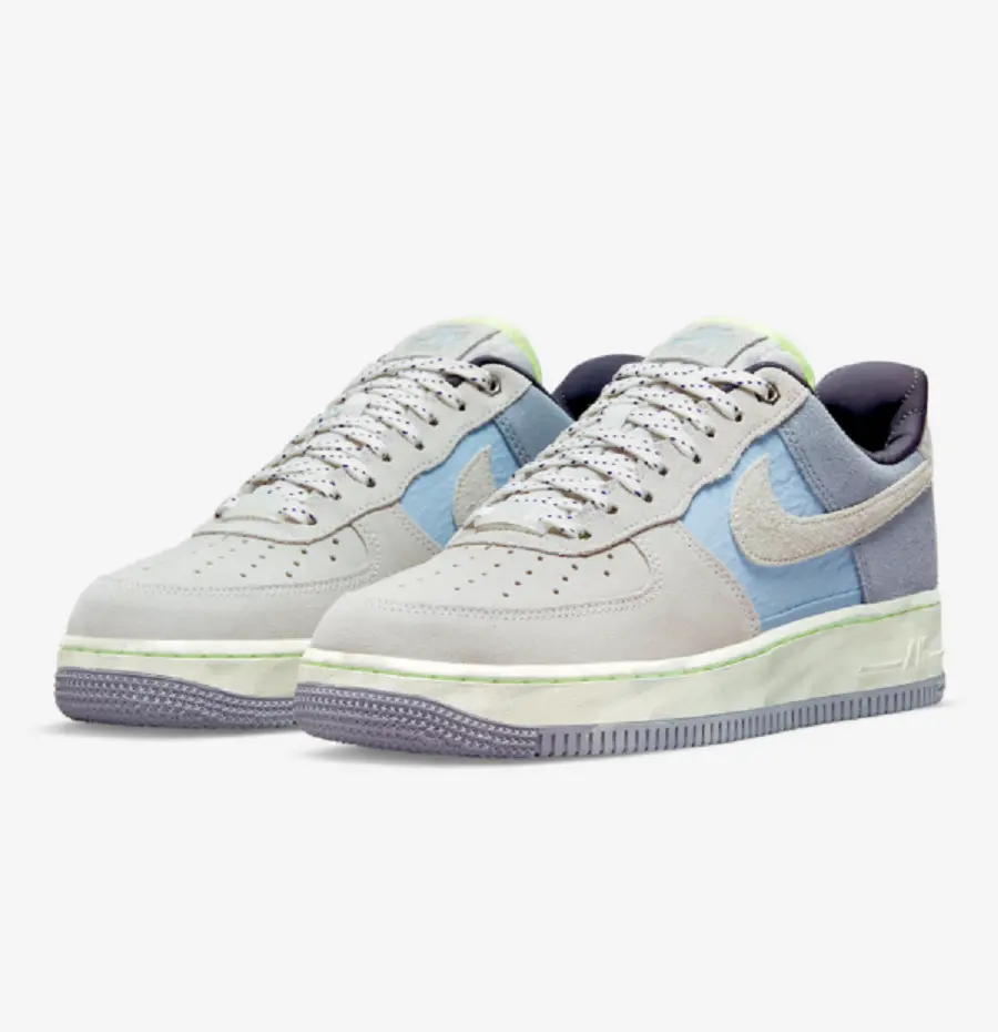 Alternative view of Giày Nike WMNS Air Force 1 Low 07 LX Greystone Light Blue DO2339-114