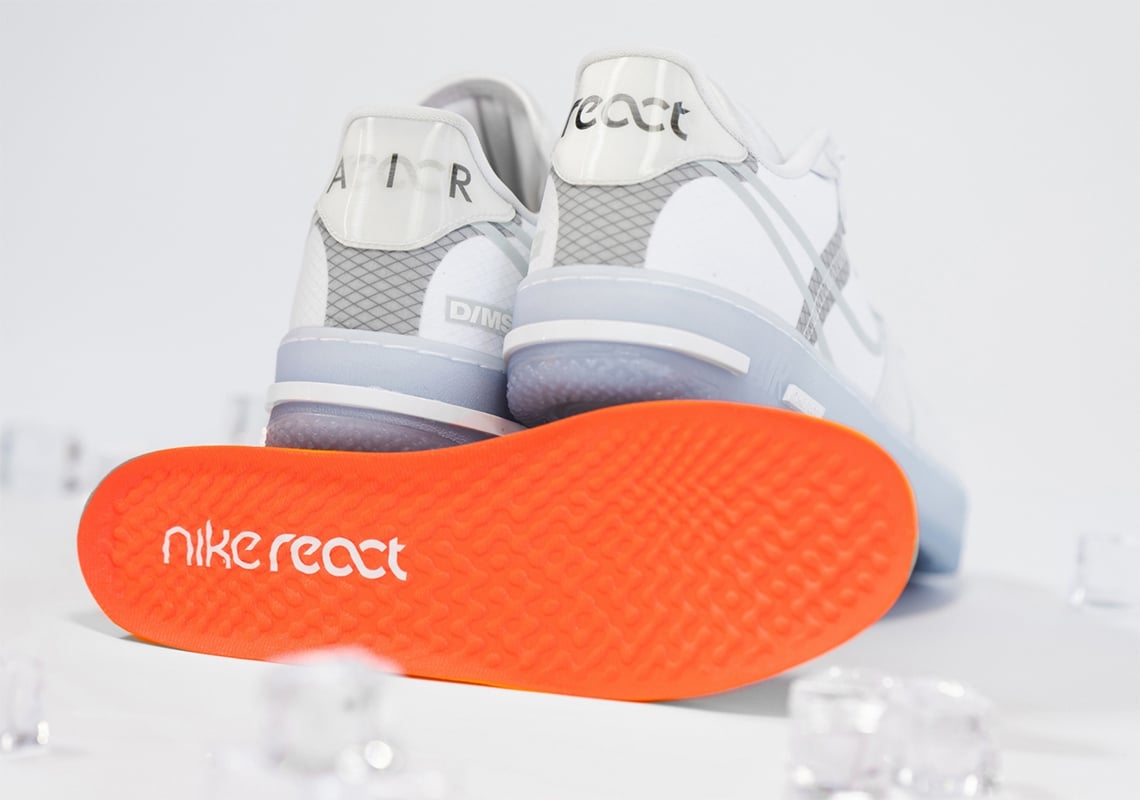 Giày Nike Air Force 1 React 'White Light Bone' CQ8879-100 - Ảnh 3