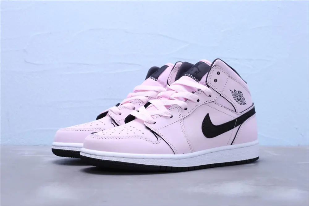 Giày Nike Air Jordan 1 Mid GS 'Pink Foam' 555112-601 - Ảnh 3