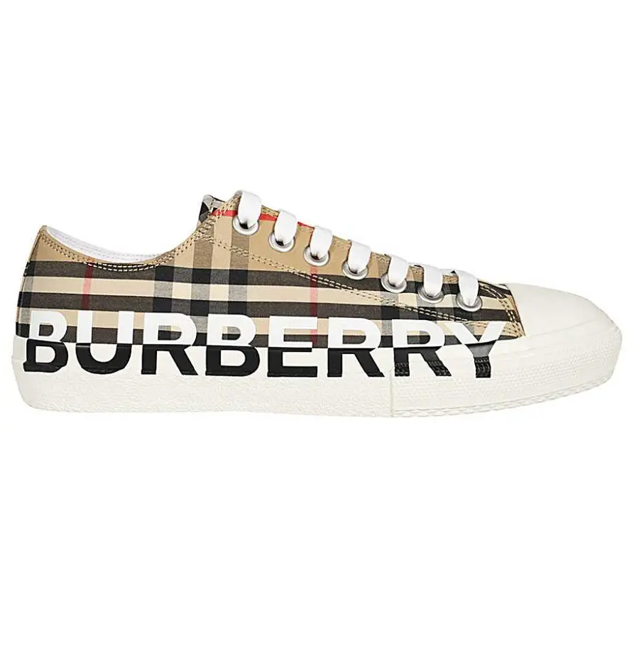 Giày Burberry Logo Print Vintage Check 'Archive Beige'