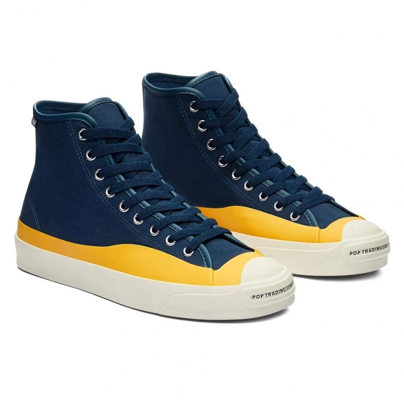 Giày Converse Pop Trading Company x Jack Purcell 'Navy Yellow' 169006C - Ảnh 3