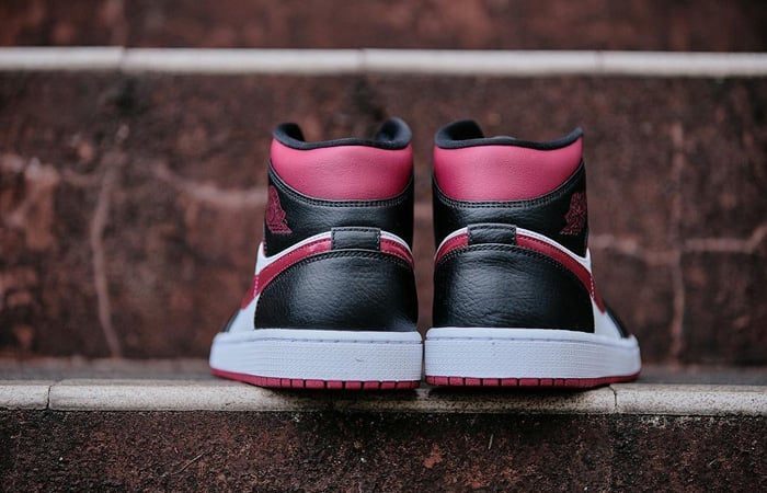 Giày Nike Air Jordan 1 Mid 'Bred Toe' 554724-066 - Ảnh 8
