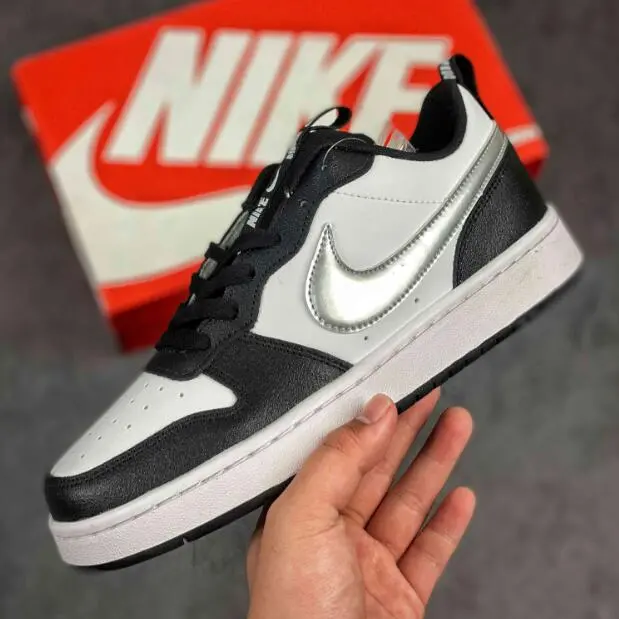 Giày Nike Court Borough Low Black Sliver CT3964-100 - Ảnh 3