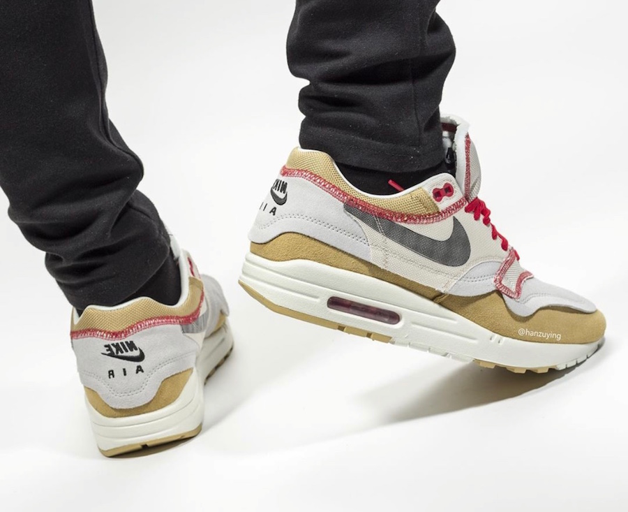 Giày Nike Air Max 1 Inside Out Club Gold Black 858876-713 - Ảnh 3