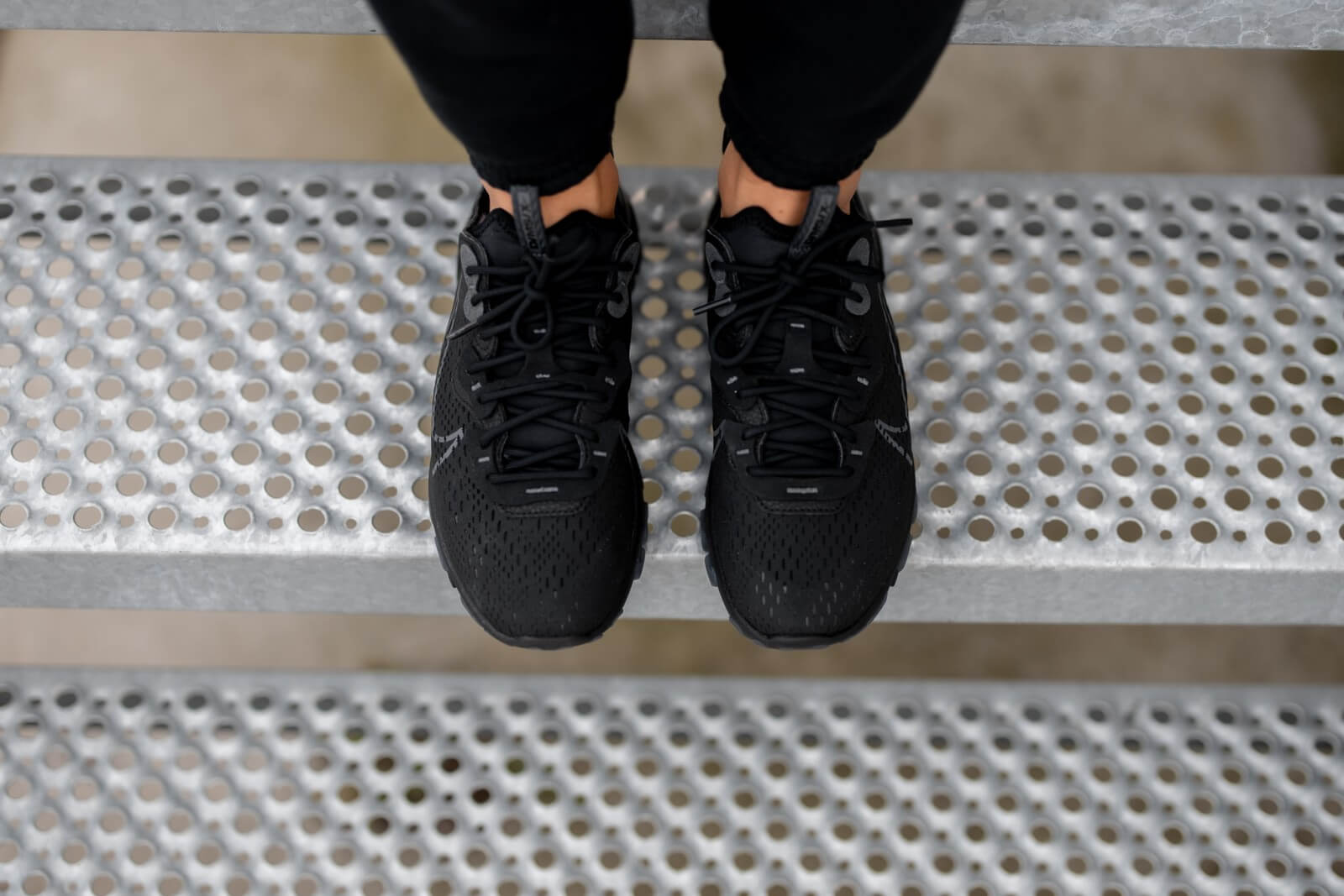 Giày Nike React Vision 'Triple Black' CD4373-004 - Ảnh 3
