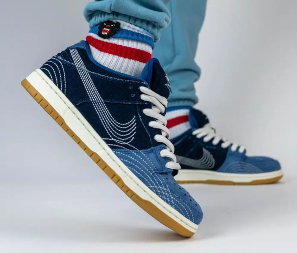 Giày Nike Dunk Low Pro PRM SB 'Sashiko Pack' CV0316-400 - Ảnh 6