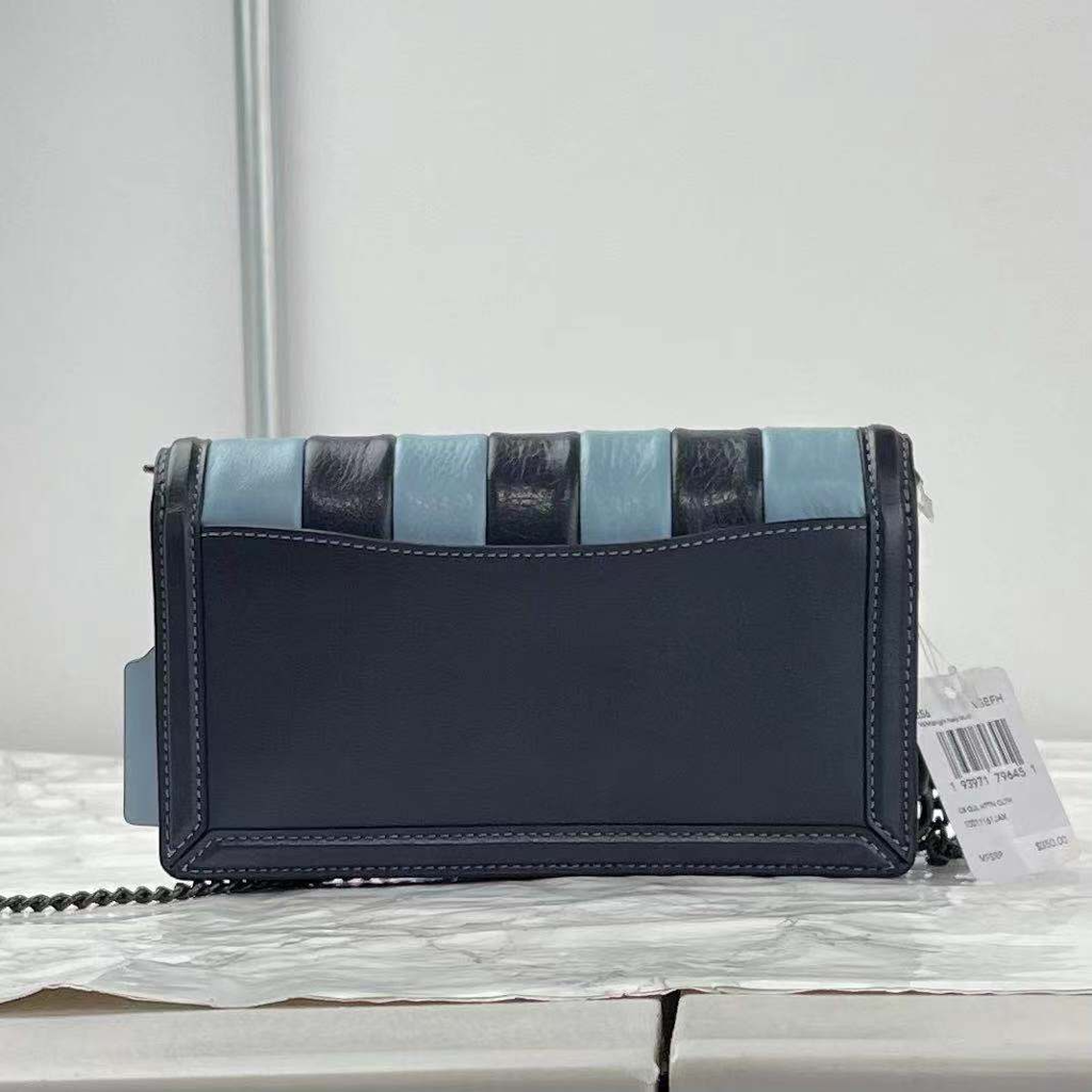Túi Coach Hutton Clutch with Color Block Quilting 856 V5EFH - Ảnh 5