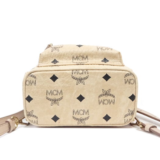 Balo MCM Stark Side Studs Bebe Boo Backpack In Visetos MMK6AVE92IG001 - Ảnh 4