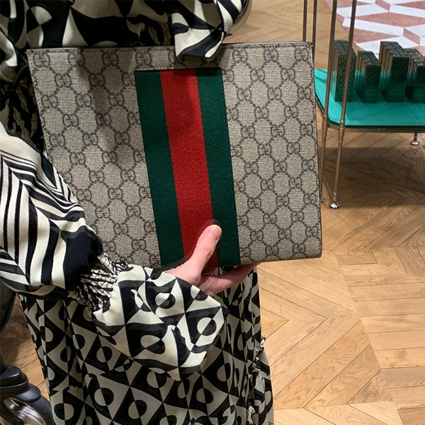 Túi Gucci GG Supreme Web Pouch 475316 KHN4N 9791 - Ảnh 5